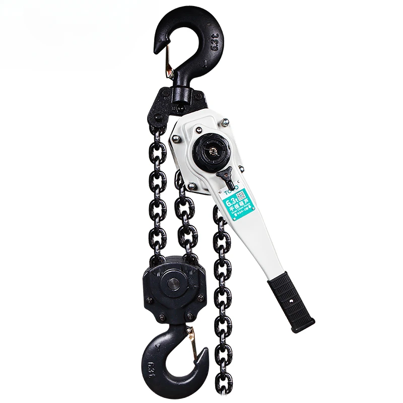 1.5 3.2 6 9 Ton Chain Hoist Lever Block Pull Lift Hand Ratchet Lever Block For Machinery Repair Shops