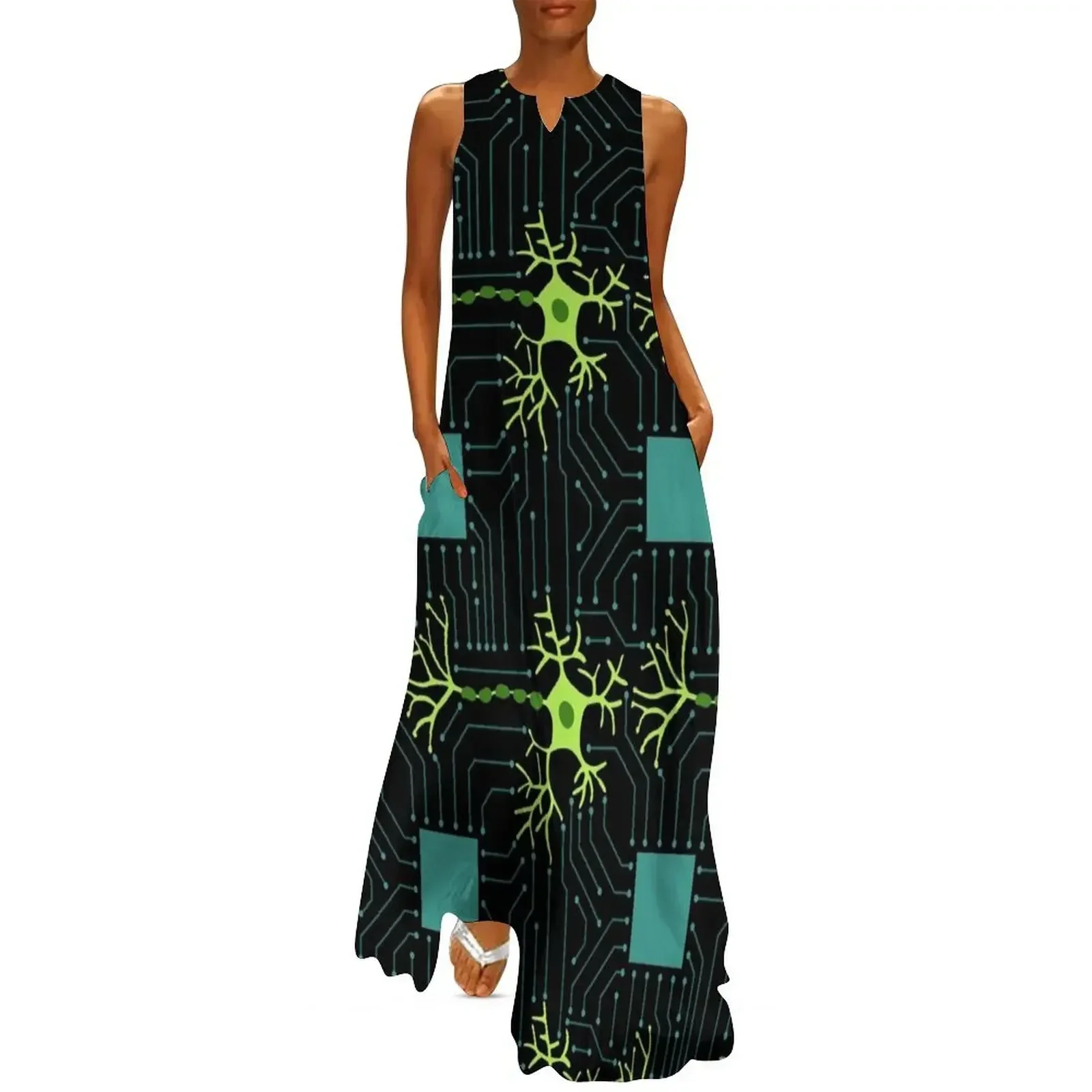 

Neural Network 2 Long Dress ladies dresses for special occasion summer clothes for women women dresses Evening dresses Dress