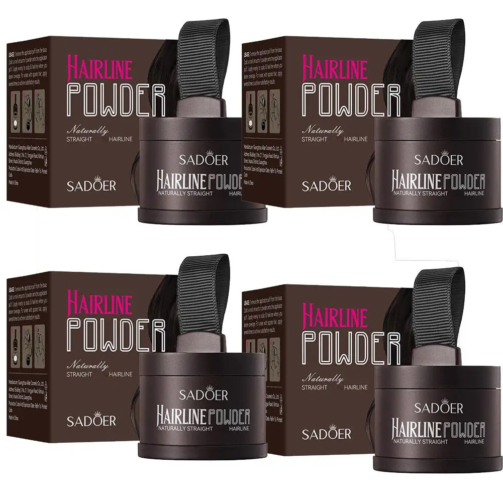 Agregue volumen en polvo para línea del cabello, retoque de raíces y cubrir la pérdida, polvo para cubrir gris instantáneo, cobertura duradera para adelgazar el cabello