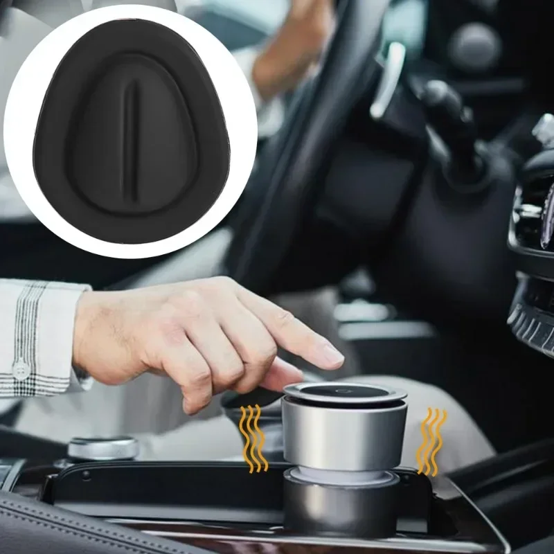 Car Mounted Shock Absorber Water Cup Limiter Universal Car Water Cup Groove Anti-collision Decal Noise Reduction Silicone Pad