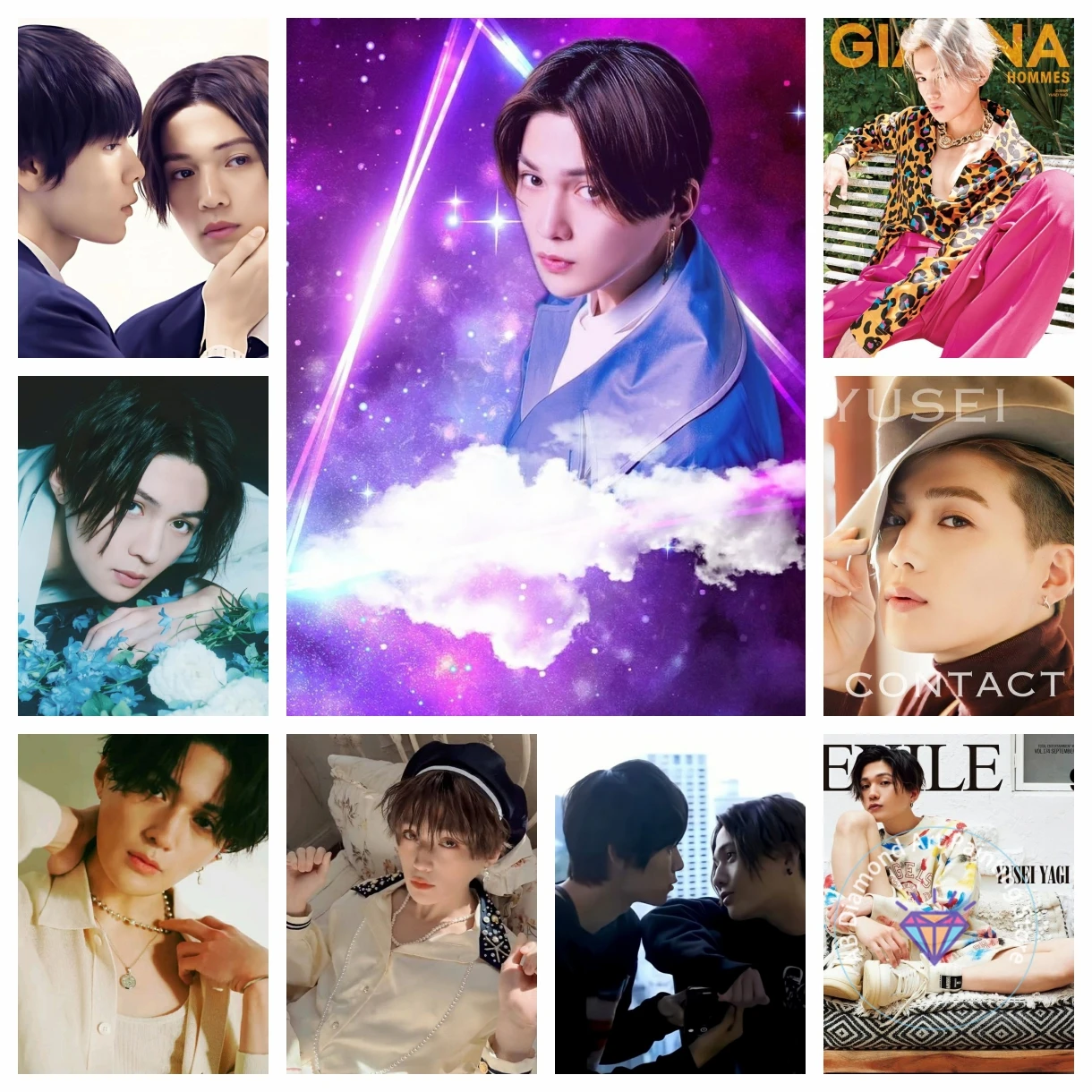 

Yagi Yusei Singer Actor AB Diamond Painting Kit 5D DIY Diamond Embroidery Cross Stitch Handmade Art Gift Crafts Home Decor Gift