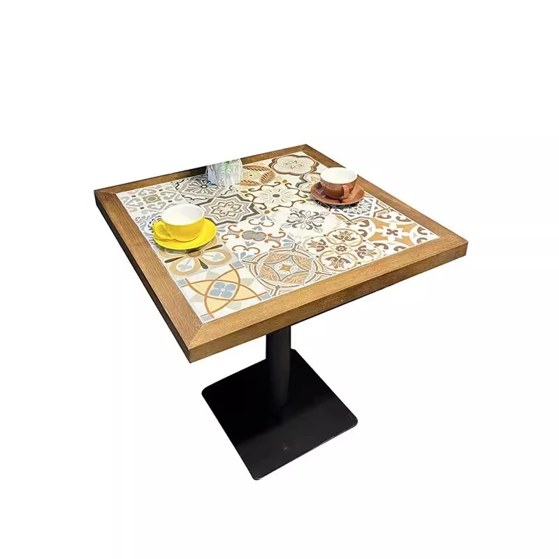 

Internet celebrity American retro round table bistro cafe baking