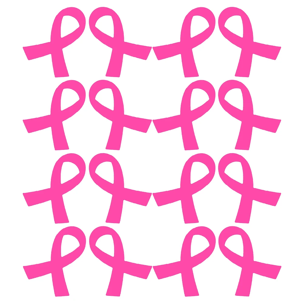 

320 Pcs Promotional Decorative Stickers Cancer Domestic Violence Awareness Ribbon Diomestic Decorations