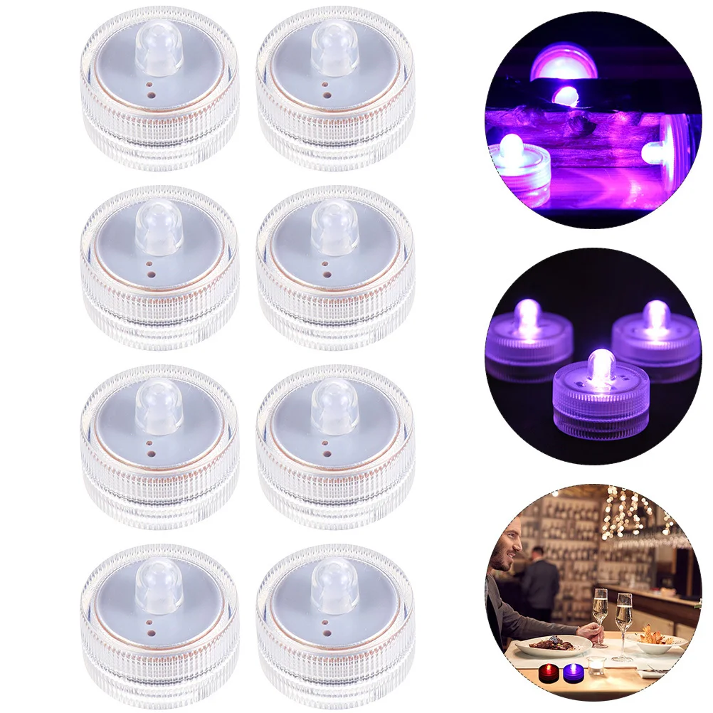 12 قطعة LED أضواء الشاي مقاوم للماء مصابيح غاطسة دخاني أضواء الغوص خزان الأسماك الطرف الديكور مصباح خزان الأسماك #5