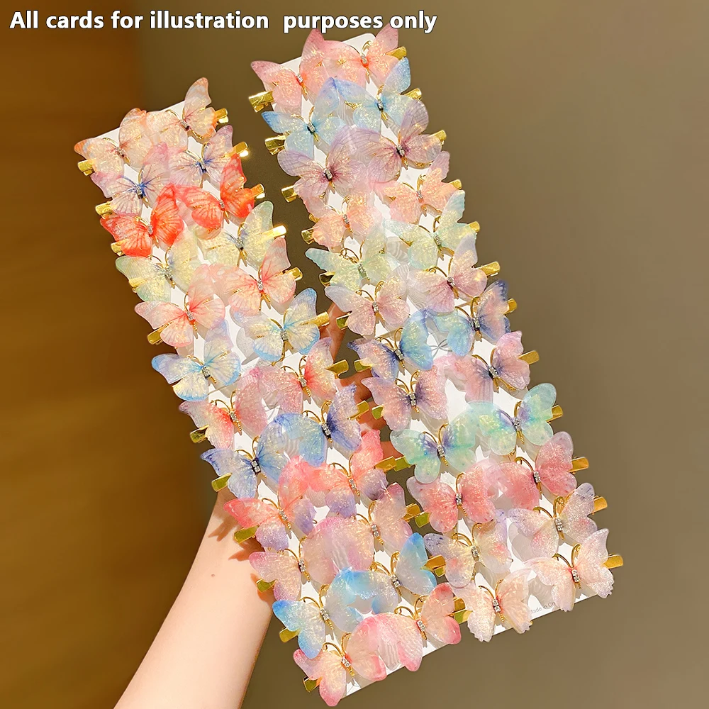 12/24/48pcs Sweet Butterfly Hair Clip Cute and Easiest for Match