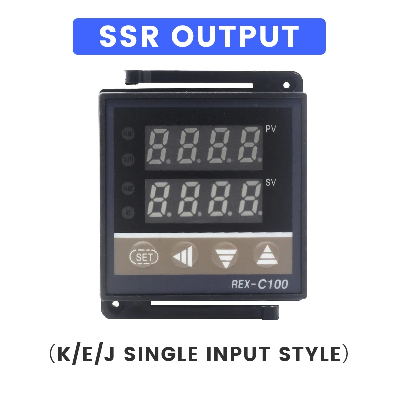 REX-C100 Digital PID Temperature Controller REX C100 thermostat 0-400℃+ 40DA SSR Relay+ K Type Screw Temp Probe Thermocouple 1m