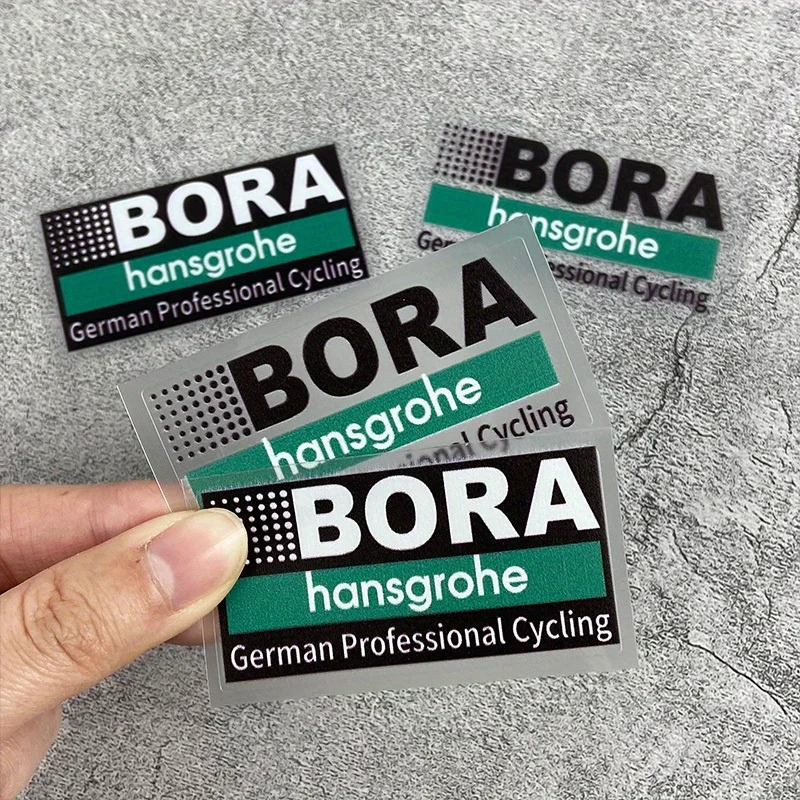 4Pcs Black‑Green Striped Cycling Team Vinyl Sticker Decor Decal Ornament for Bike Frame Fork Helmet Water Bottle Luggage Laptop