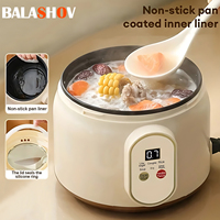 220V Electric Rice Cooker 1.8L Smart Portable Non-Stick Mini Multi Cooker Low Sugar Cooking Machine for Kitchen and Home