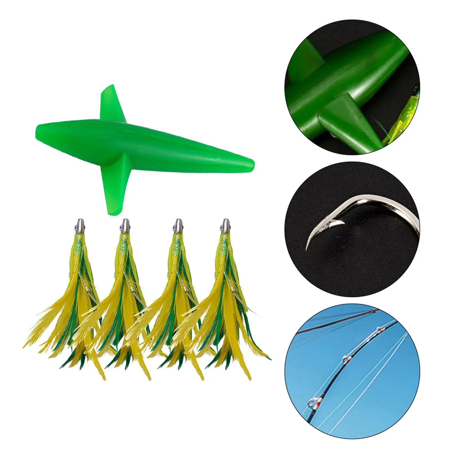 Jigs-señuelo de pescado con anzuelo de acero inoxidable, colores surtidos para pesca de gran juego, señuelo de atún aparejo con rompecabezas para pájaros