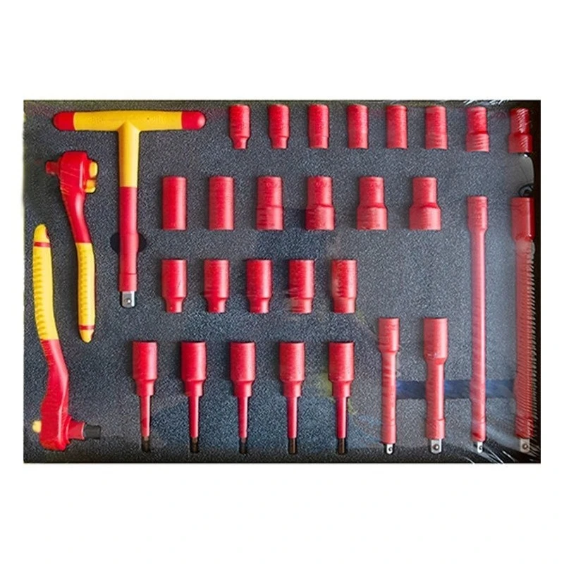 Insulation tools New energy auto repair Insulation 68-piece set, wrench pliers sleeve screws