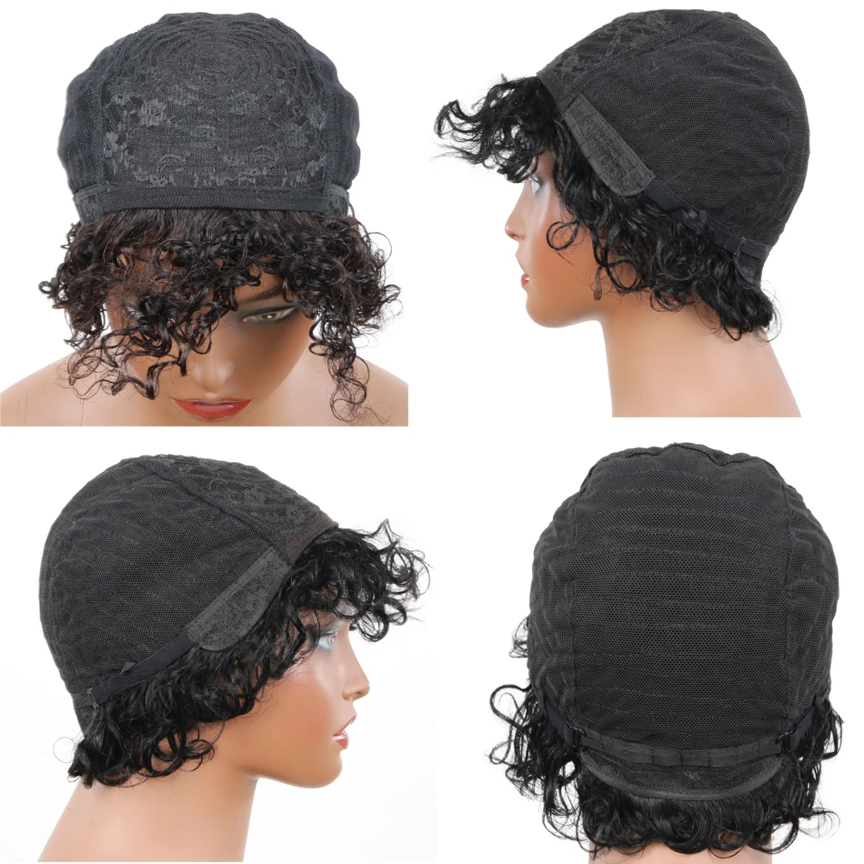 شعر مستعار أفريقي مجعد مع الانفجارات للنساء ، الشعر البرازيلي الإنسان ، شعر مستعار أفريقي الطبيعية ، كثافة 180% ، للبيع