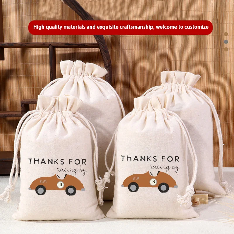 5pcs Race Car Birthday Gifts Bag Kids Birthday Favors Goodie Bag for 1th 2th 3th 4th Boy Birthday Baby Showers Party Decoration