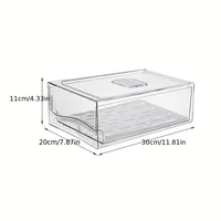 1pcKitchen refrigerator storage box drawer type fresh-keeping box eggs and meat food frozen finishing storage box - Image 5