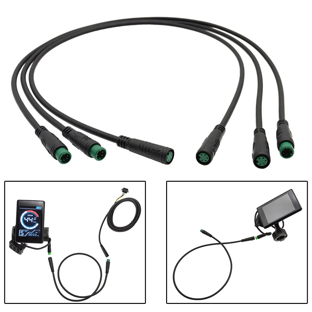 

Электрический велосипед Ebike 5-контактный разъем для удлинительного кабеля дисплея «мама-мама» Электрический велосипед Дисплей 5-контактный удлинительный кабель Часть