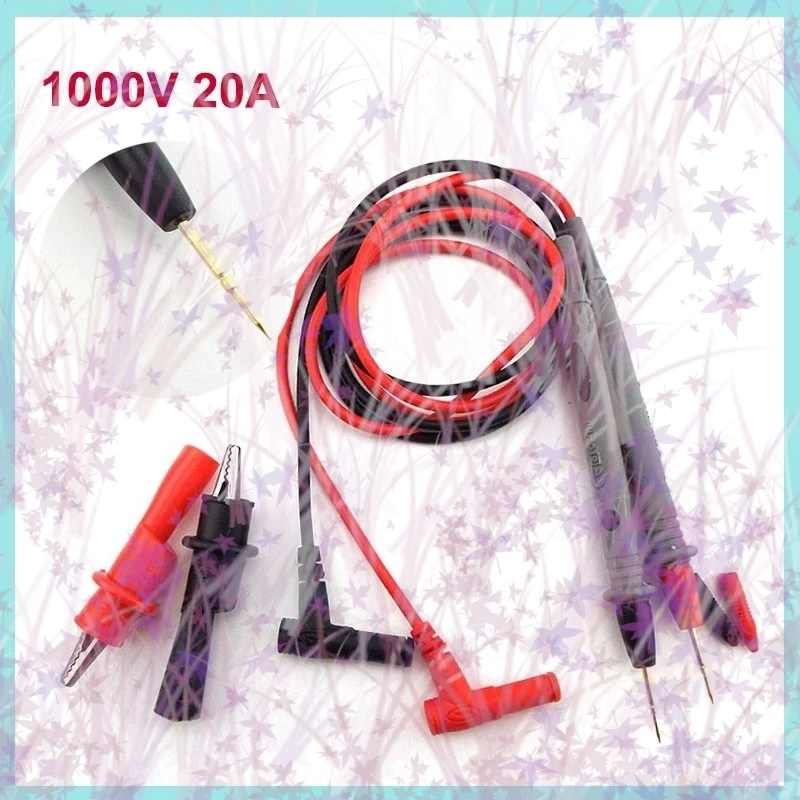 1000V/20A Multi Meter Test Leads Probes Multimeter Thin  Needle Cable Pen for Digital Multimeter Tester Voltmeter Universal B2