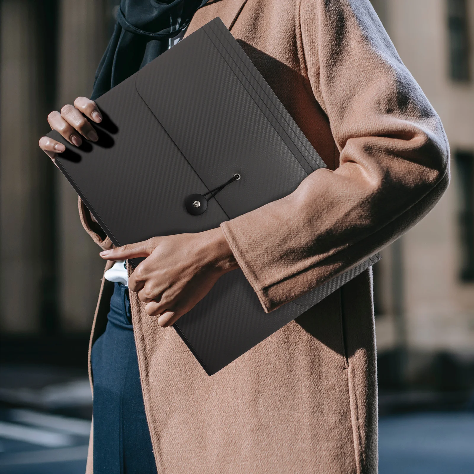 Accordion File Folder 13 Pockets Highgrade Material Professional Organizer for School Office Home Use Compact