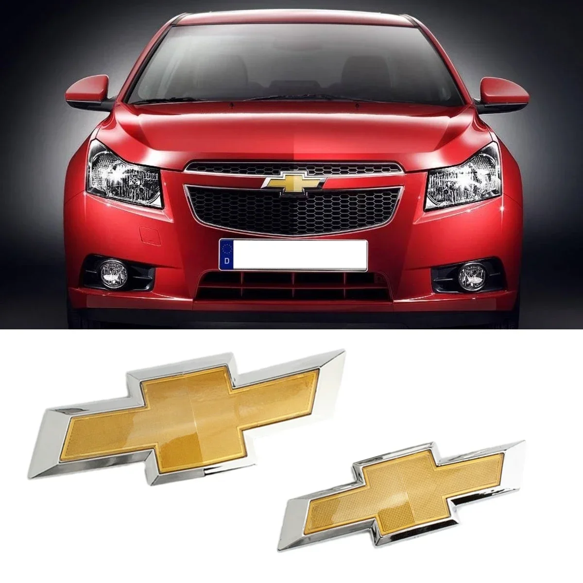 سيارة الخارجي ثلاثية الأبعاد الجبهة مصبغة الخلفية الجذع شعار شارة ملصق مائي لشروليه كروز شرارة أفيو لوفا أبيكا اكسسوارات السيارات الديكور