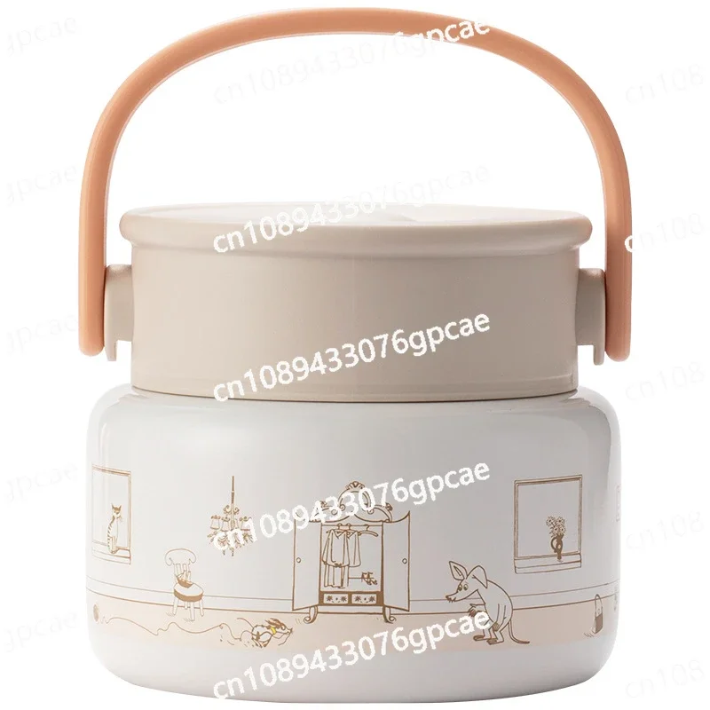 316L Stainless Steel Thermal Insulation Lunch Box, Stew Cup, Stew Pot, Easy To Carry, Kettle Jar