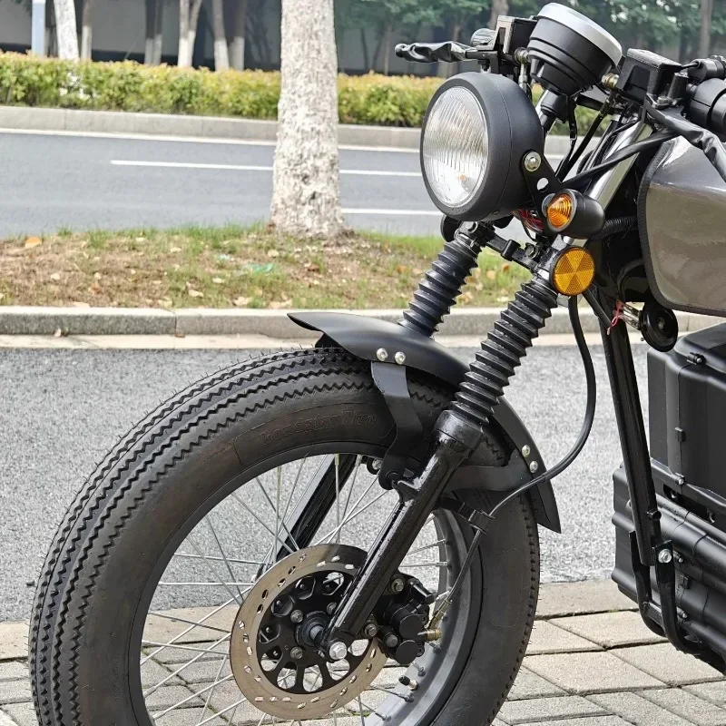 STROVAN  MotorcycleFactory Price CG 125 Vintage Style 5000W Motor 50Ah Lithium Battery Electric Motorcycle with Disc Brakes