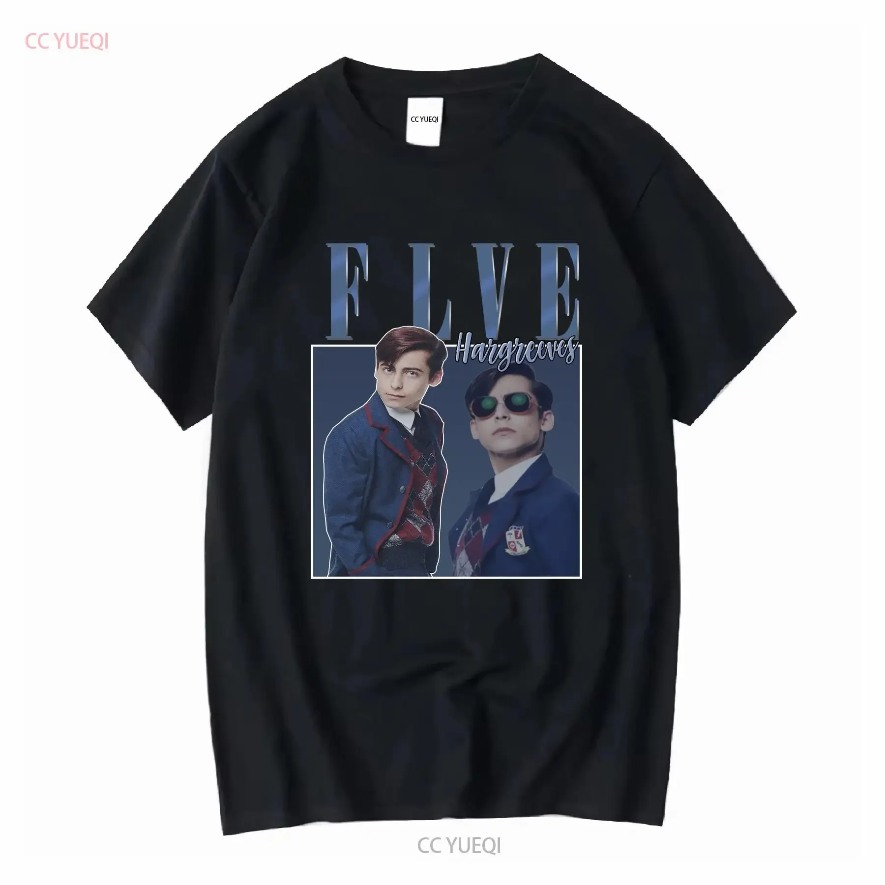 

Five hargreeves shirt cool fan art t 90s poster design retro style 140 tee long or short sleeves vintage Washed graphic fashion