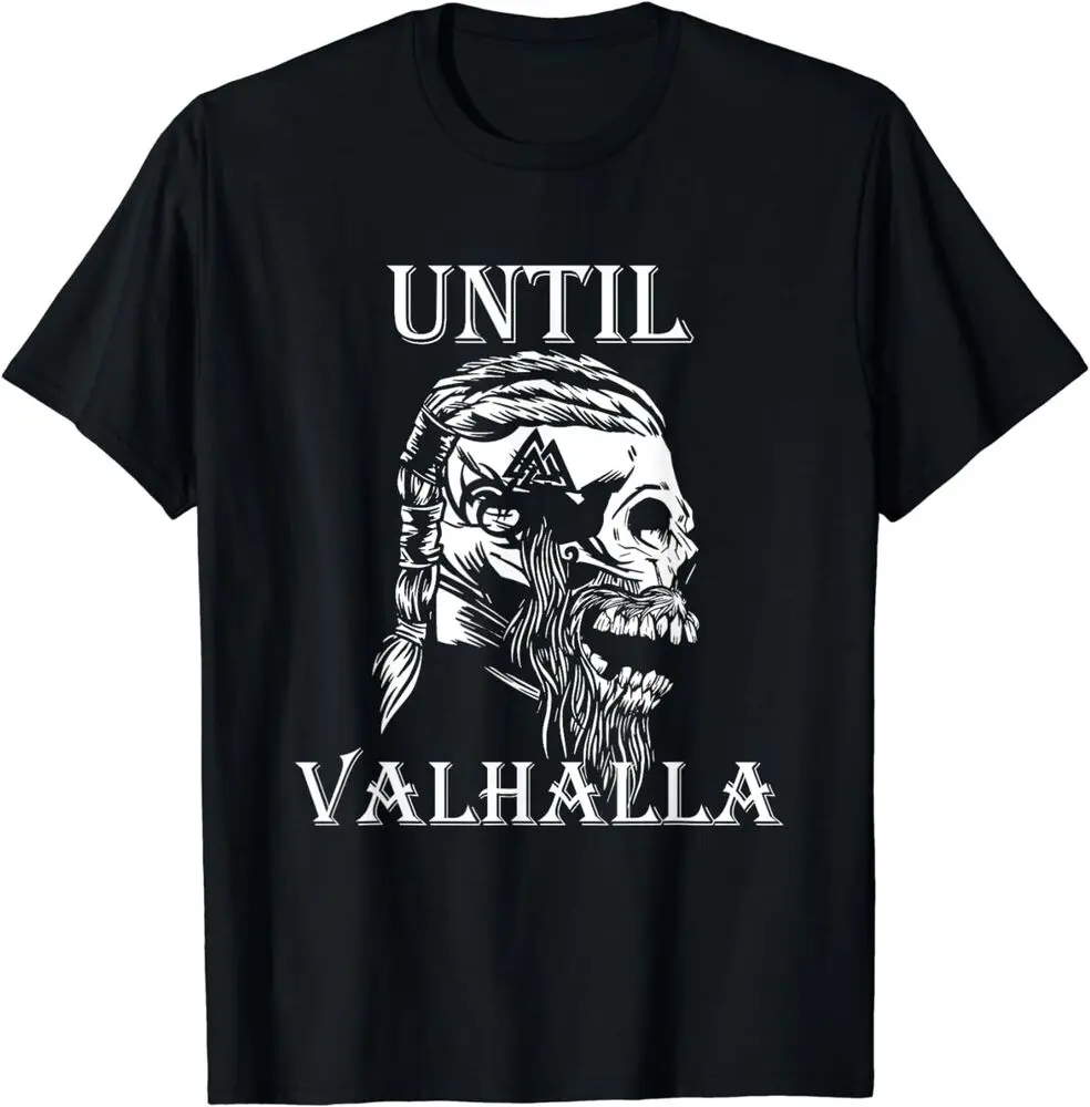 Until Valhalla Ragnar Nordic T-Shirt Anime Graphic T-shirts For Men Clothing Women Tees High Quality 100%Cotton Short Sleeve