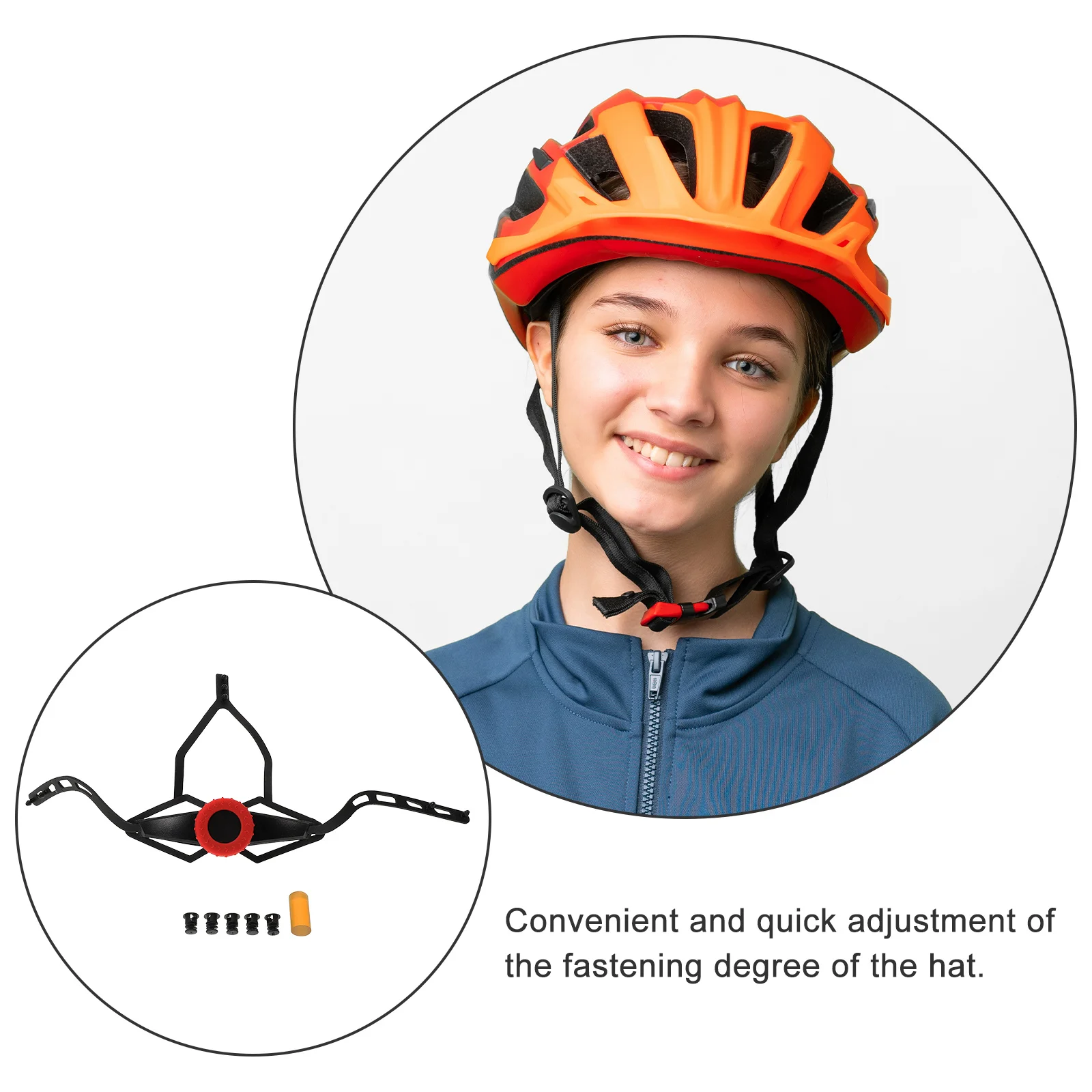 

Adjuster Strap Plastic Head Size Adjuster For Hard Hat Bike Replacement Adjustable Lightweight Durable