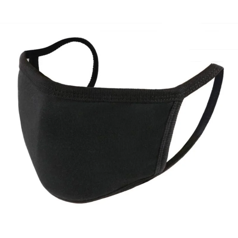 قناع من القطن الخالص بلون موحد، قناع رقيق ثلاثي الأبعاد مخصص، قناع غبار للسفر في الهواء الطلق للرجال والنساء، قابل للغسل #4