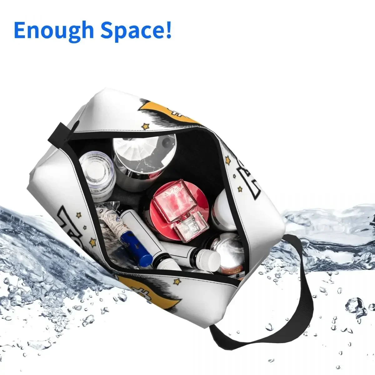 البوليستر رجال الأعمال المحمولة حقيبة التخزين النساء السفر حقيبة مستحضرات التجميل شنقا غسل الحقيبة #5