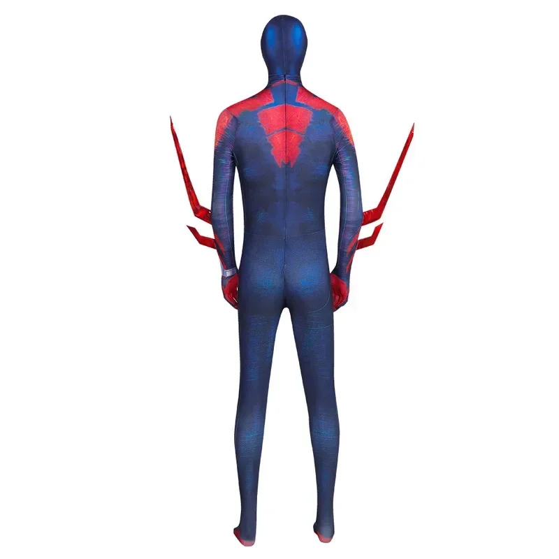 Anime 2099 Miguel O'hara Superhero Spiderman Cosplay Costume Jumpsuit Halloween Spider man Bodysuit Kids Adult Christmas Gift