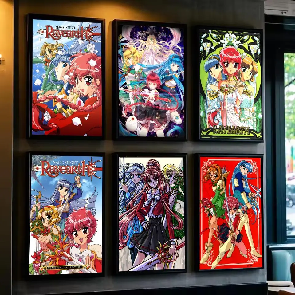 

Classic Anime M-magic Knight RayearthS Poster For Living Room,bedroom,bar Wall Art Prints Paper Sticker Decoration Gifts