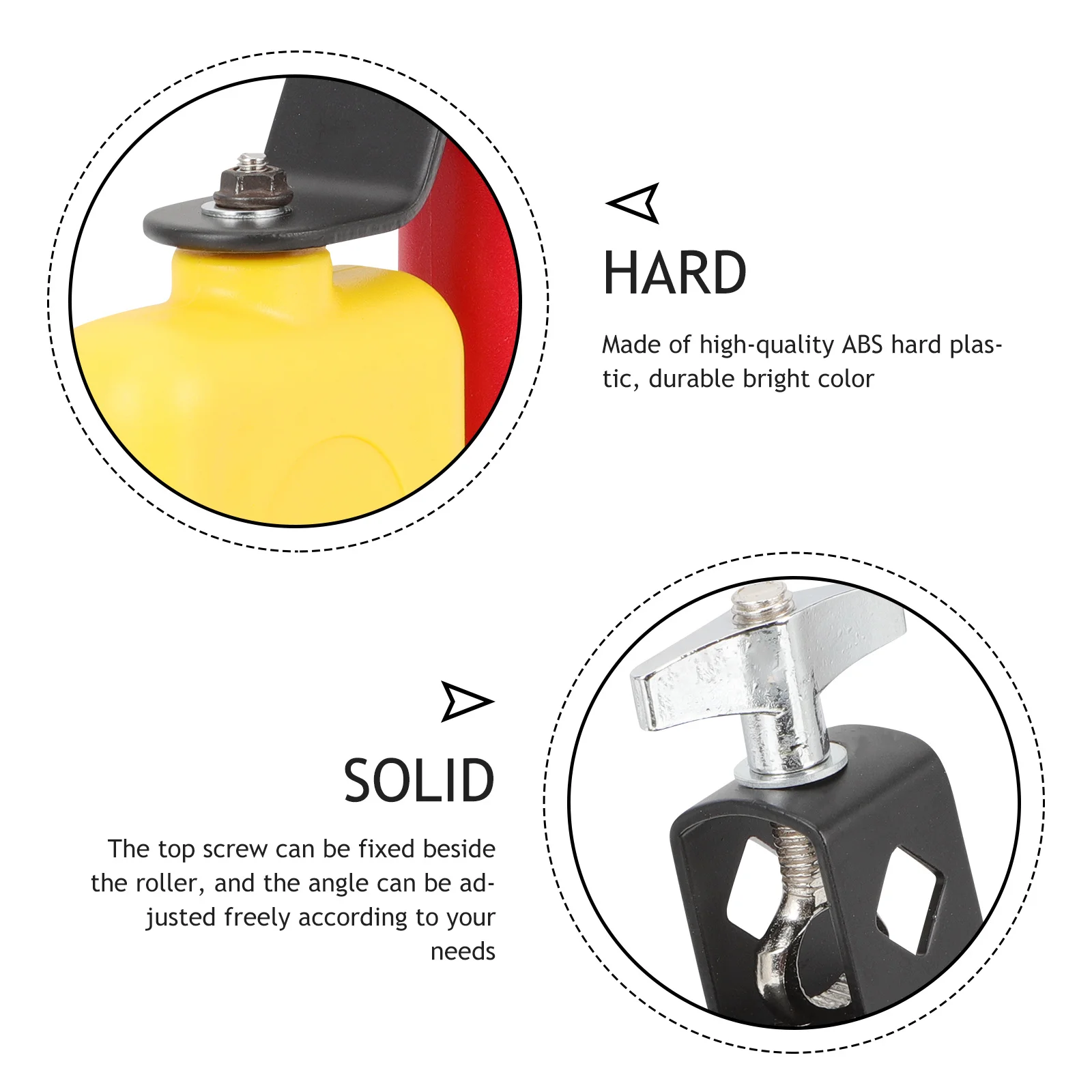 

Cowbell Percussion Instrument Kids Music Durable Drum Set Accessory Plastic Metal Clear Sound Educational Instrument Supply