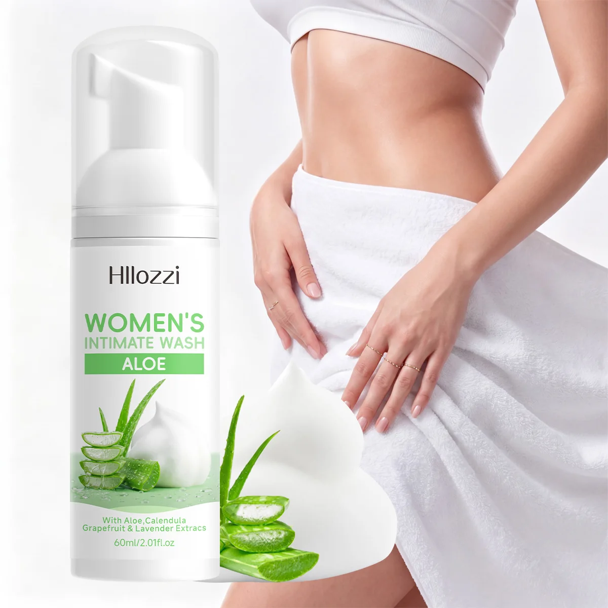 WOMEN'S INTIMATE WASH ALOE: Superior Odor Control, All-Day Freshness & Gentle Daily Grooming Care. Designed for Peak Hygiene.