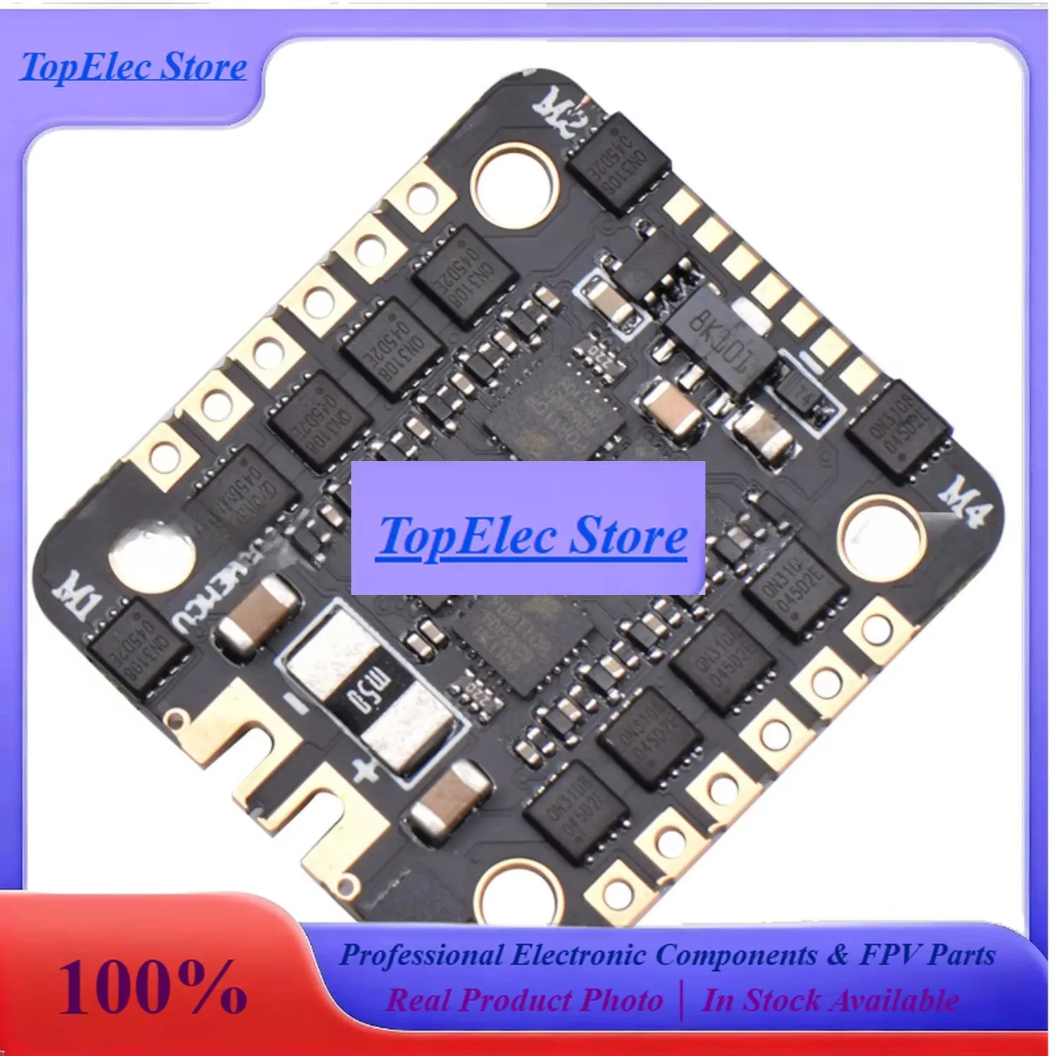ToPssEM40A 4-in-1 BLHeli_S ESC For FPV Drones Compatible With EM40A DSHOT600 20x20mm 2S–6S Brushless Flight Controller