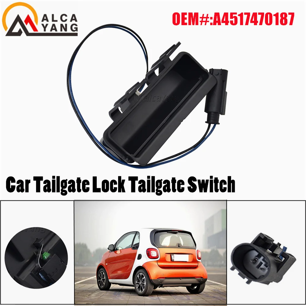 New Car Rear Trunk Boot Luggage Switch Tail gate Tailgate Door Key Button For Smart Fortwo (451) Models 2009-2015 car styling