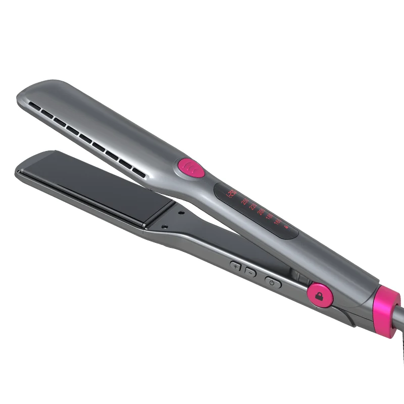 

SMET Plasma Hair Flat Iron Muti Temperature 1.75-Inch-Wide Titanium Plate Hair Straightener Dual Voltage