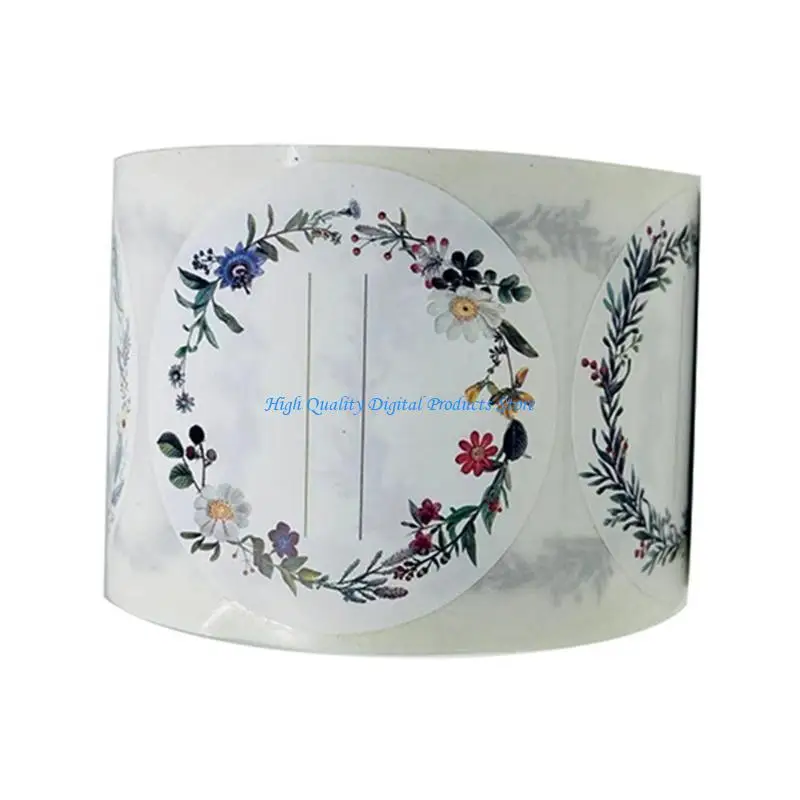 

U2JE 5cm Labels Self-Adhesive Labels Canning Jar Labels Stickers Writeable Label