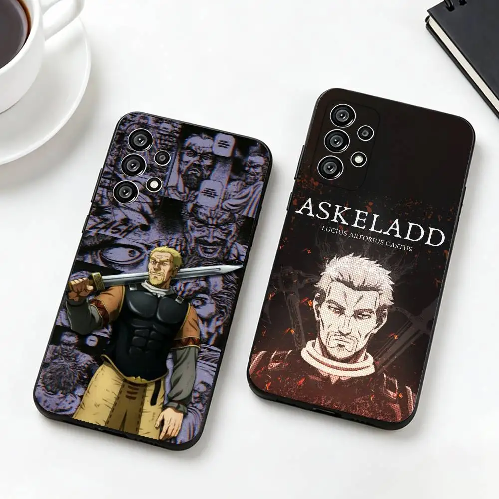 V-Vinland Saga Askeladd  Phone Case For Samsung S25,S24,S21,S22,S23,S30,Ultra,S20,Plus,Fe,Lite,Note,10,Black Cover