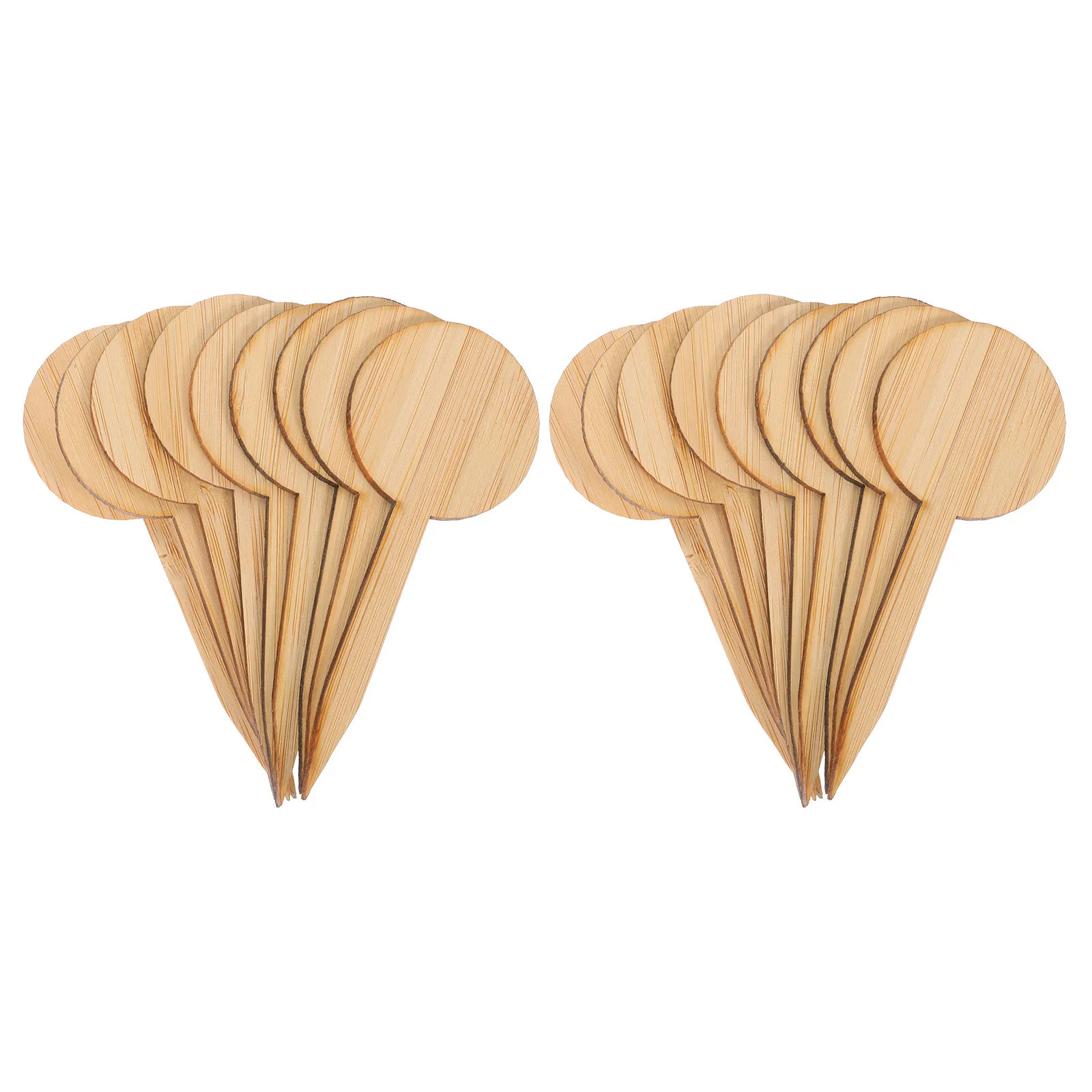 20 قطعة رشاقته الخيزران حديقة T شكل صديقة للبيئة الشتلات التسمية سهلة إدراج لون الخشب DIY بها بنفسك الكتابة