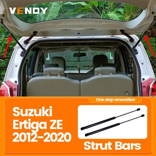 Puntal de puerta trasera para maletero Suzuki Ertiga ZE 2012-2020, 2 uds., barras de soporte de elevación de maletero, amortiguadores de resorte de Gas, varilla 81850M60M00