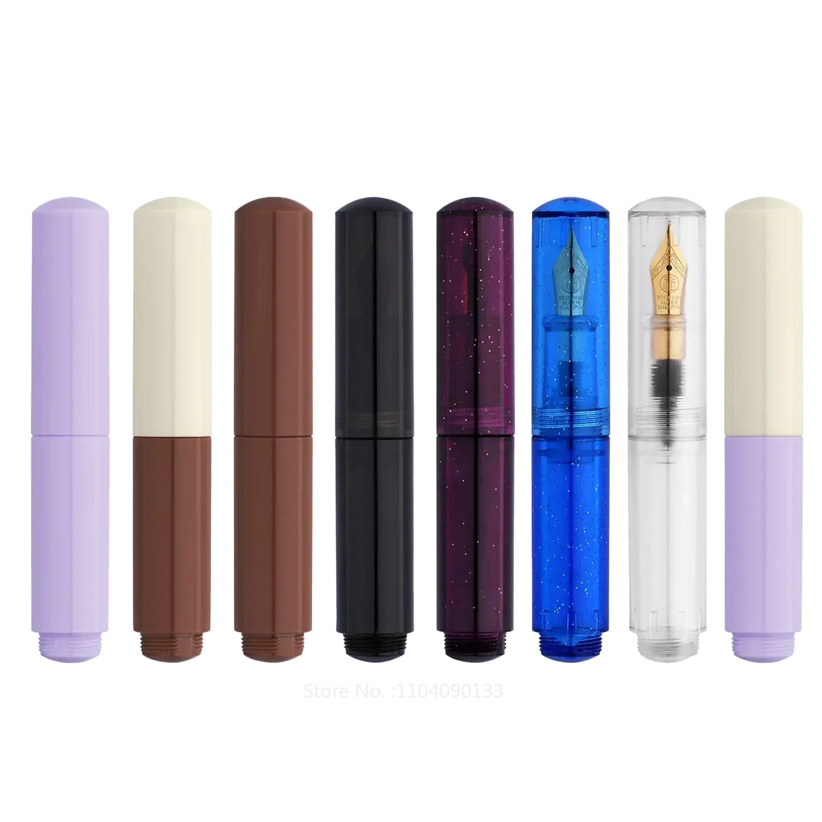 New MAJOHN wancai fountain pens Transparent Starry Sky writing ink Pens Macaron Maillard Brown Mini Pocket Pen school supplies