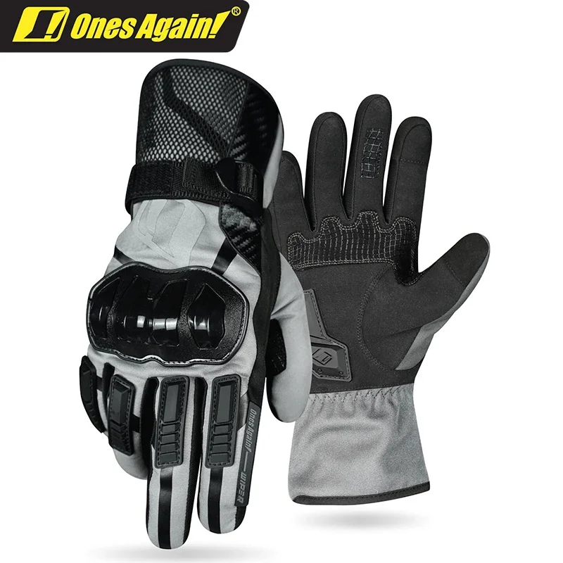 

Ones Again MG21 Motorcycle Rider Gloves Waterproof Winter Warm Riding Dual Finger Touch Screen Windproof Motorbike Driving Luvas