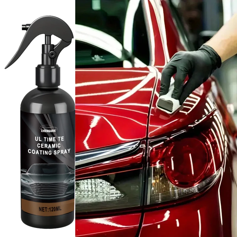 

1 шт., 120 мл автомобильный нанокерамический спрей с покрытием — супергидрофобный, осветляющий, подходит для всех цветов, легко наносимый распылитель и ткань для использования