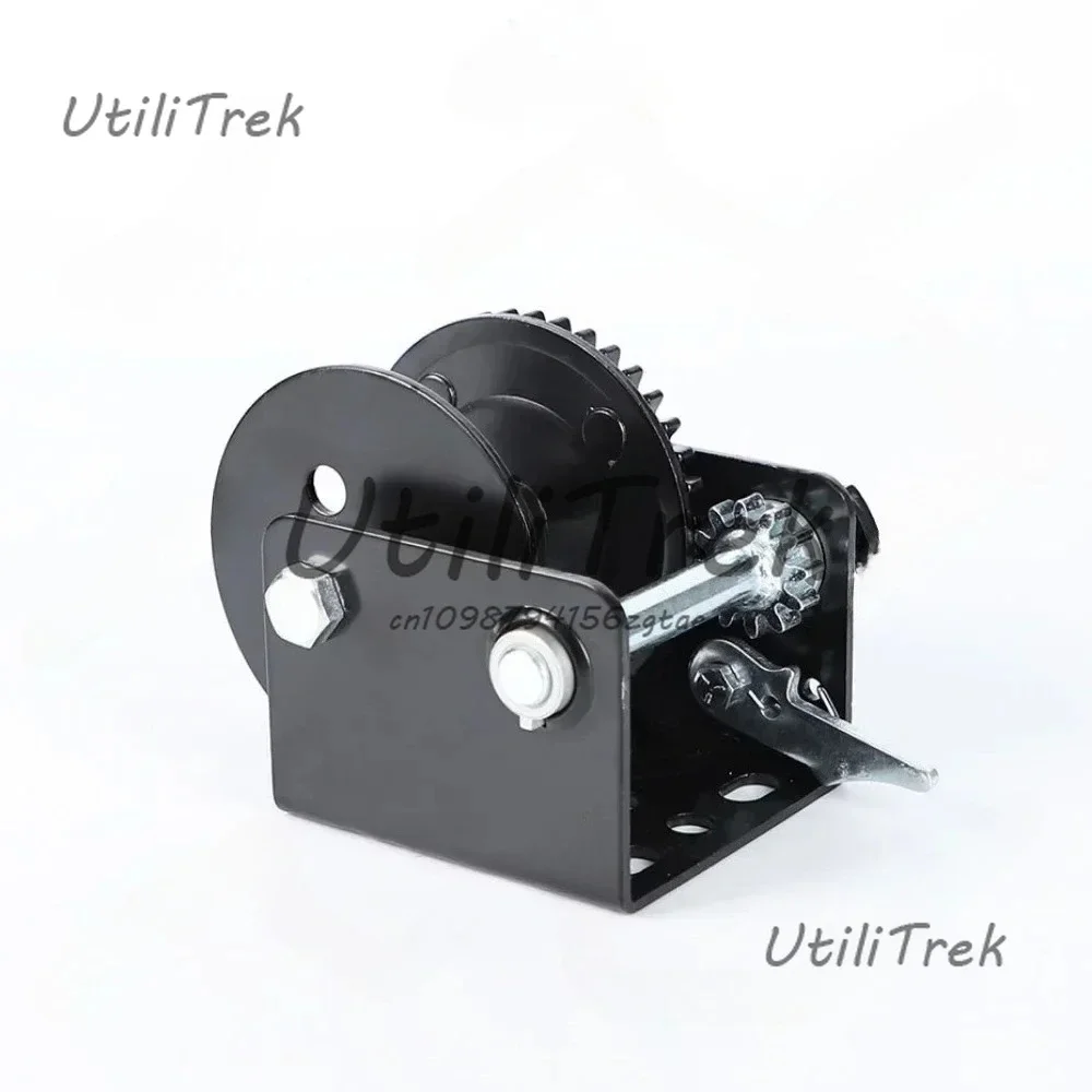 

600LBS Metal Trailer Capstan Hand‑cranking Winch Empty Bracket Accessory for Yacht Boat Hand Capstan Trailer Winch Hand Winch