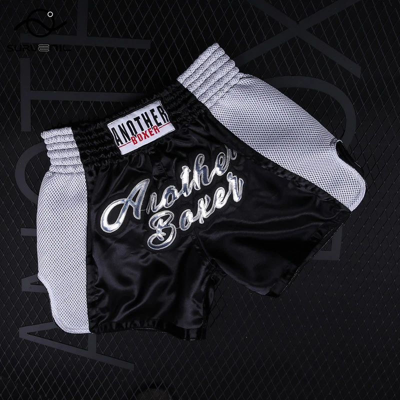 Muay Thai Shorts Men Women Kids Pink Boxing Training Kickboxing Pants Breathable MMA Shorts Combat Martial Arts Fight Clothing