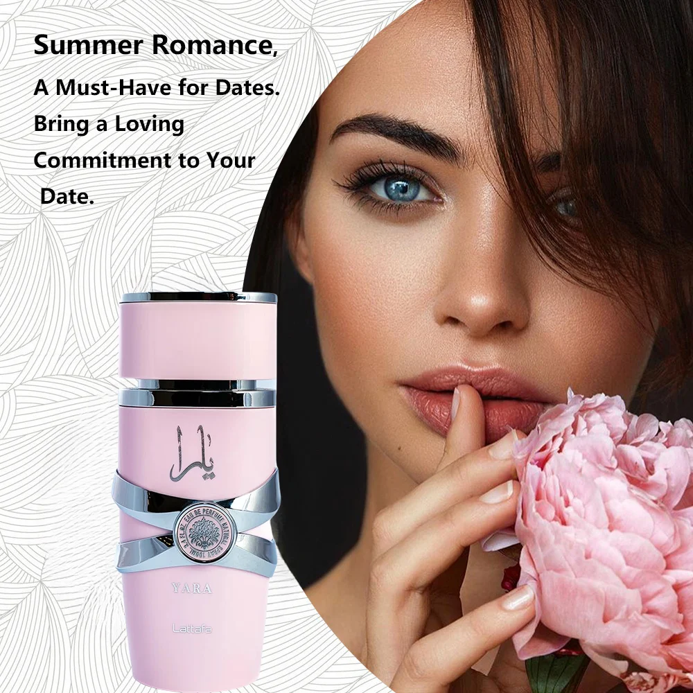 بخاخ لاتافا يارا للنساء أو دو برفوم 3.40 أونصة/100 مل - رائحة زهور فانيليا جورماند فروتي، عطر نسائي طويل الأمد، بي