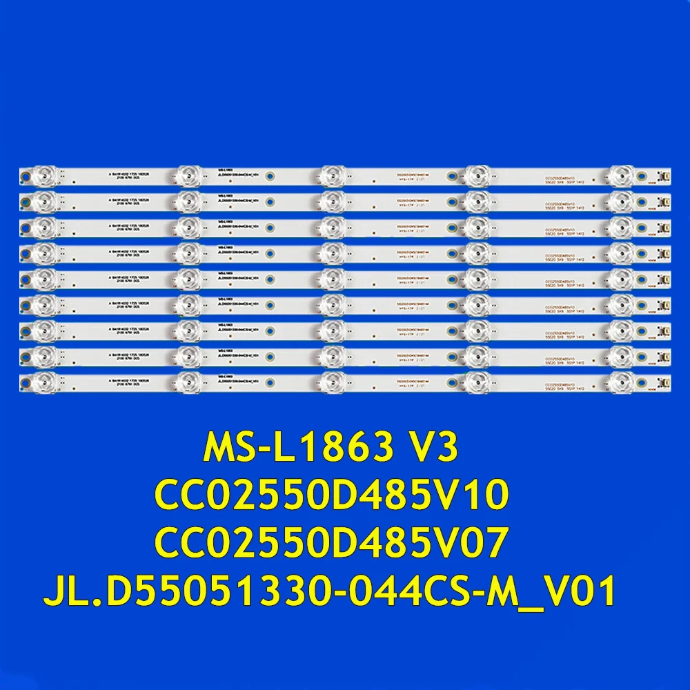 LED Backlight For RT-17A-55 U55W K55S PA55P SG55F KA55F CC02550D485V10 CC02550D485V07 MS-L1863 V3 JL.D55051330-044CS-M_V01