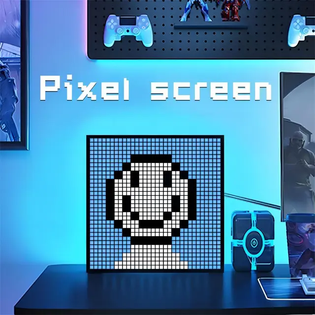 Inteligentny wyświetlacz LED Matrix Pixel RGB DIY Graffiti Bluetooth App Control Art Display do wystroju pokoju gier Fajna ramka animacji