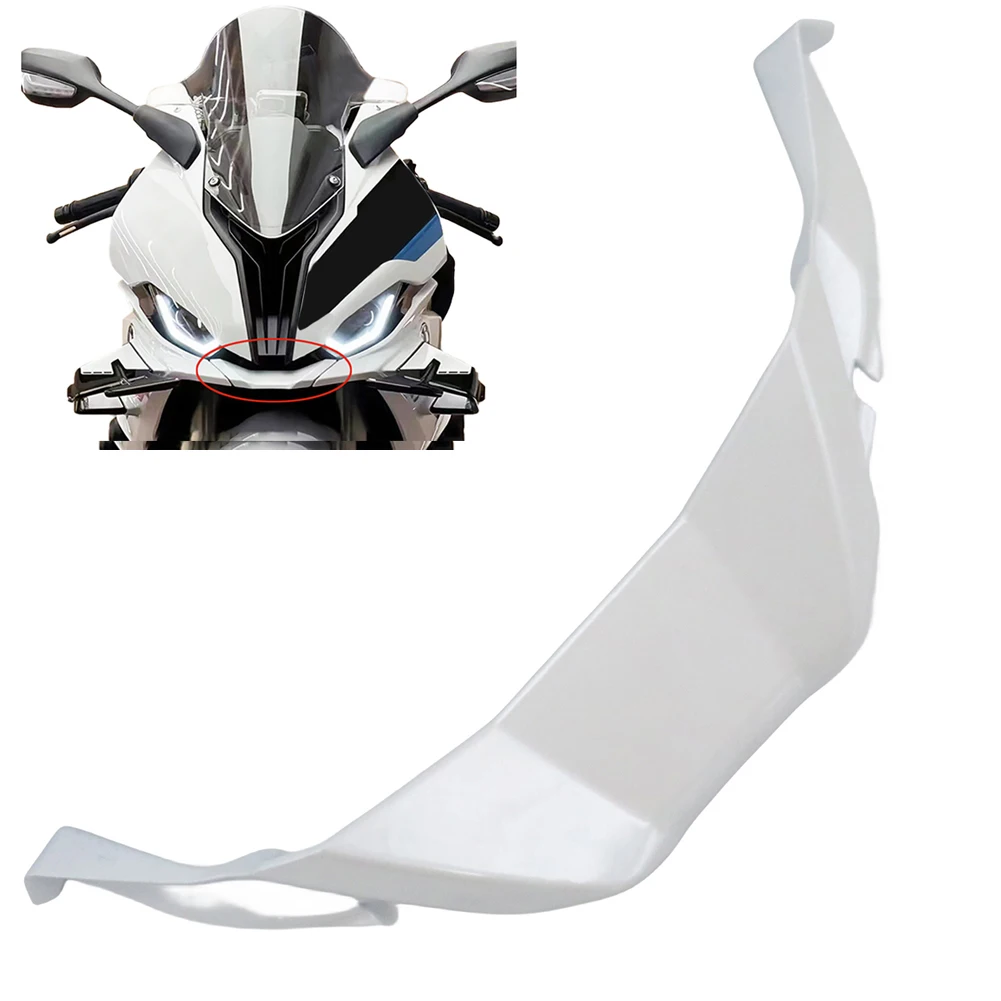 Front Air Intake Lip Cover Fairing for BMW S1000RR 2023 2024 White ABS Panel Matching Original Equipment Layout