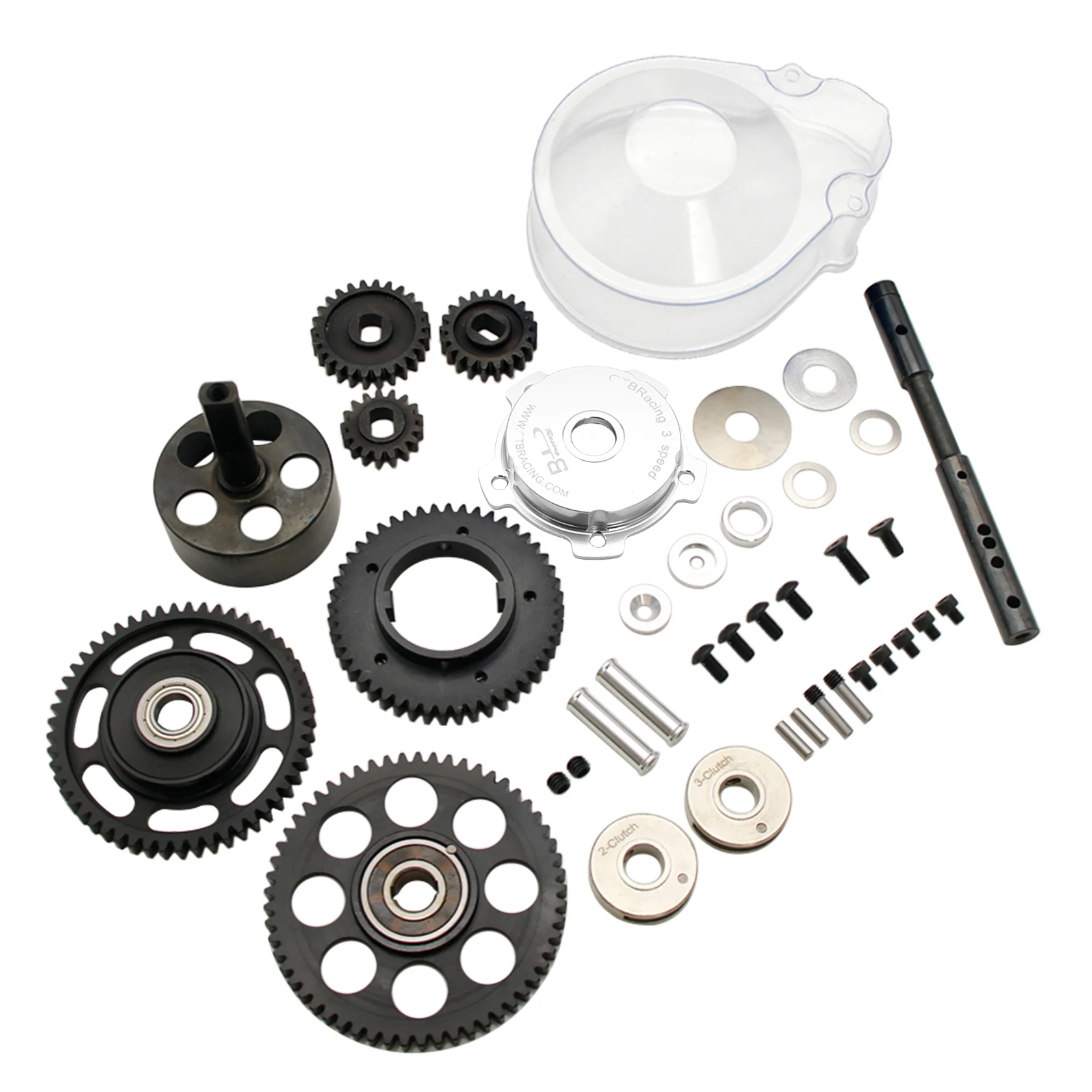 Engine 3 Speed Transmission Gear System Kit or Gears Cover or Accessory for 1/5 HPI ROFUN ROVAN KM BAJA 5B 5T 5SC Rc Car Parts