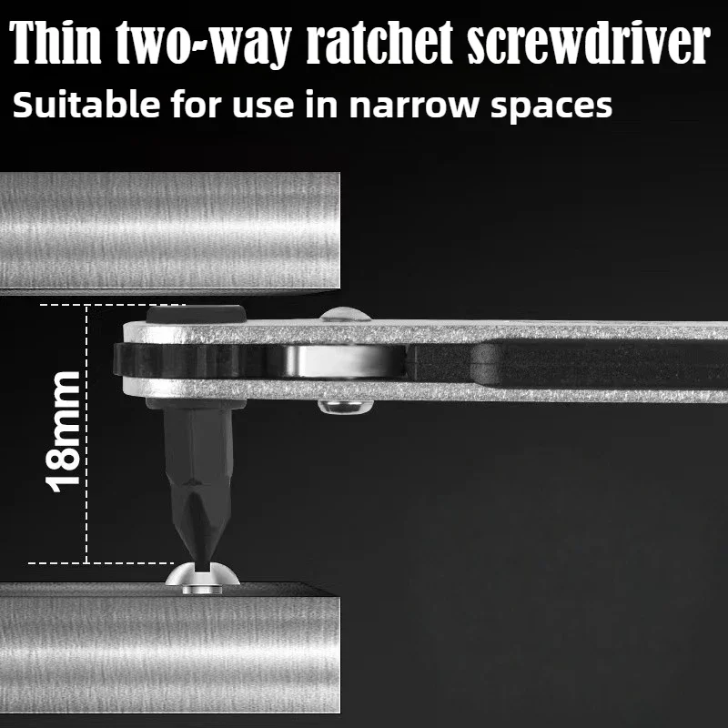 Right Angle bidirectional ratchet screwdriver Socket set Bit 1/4 Hexagon Handle Drive Torx Slot DIY Multifunctional Hand Tool